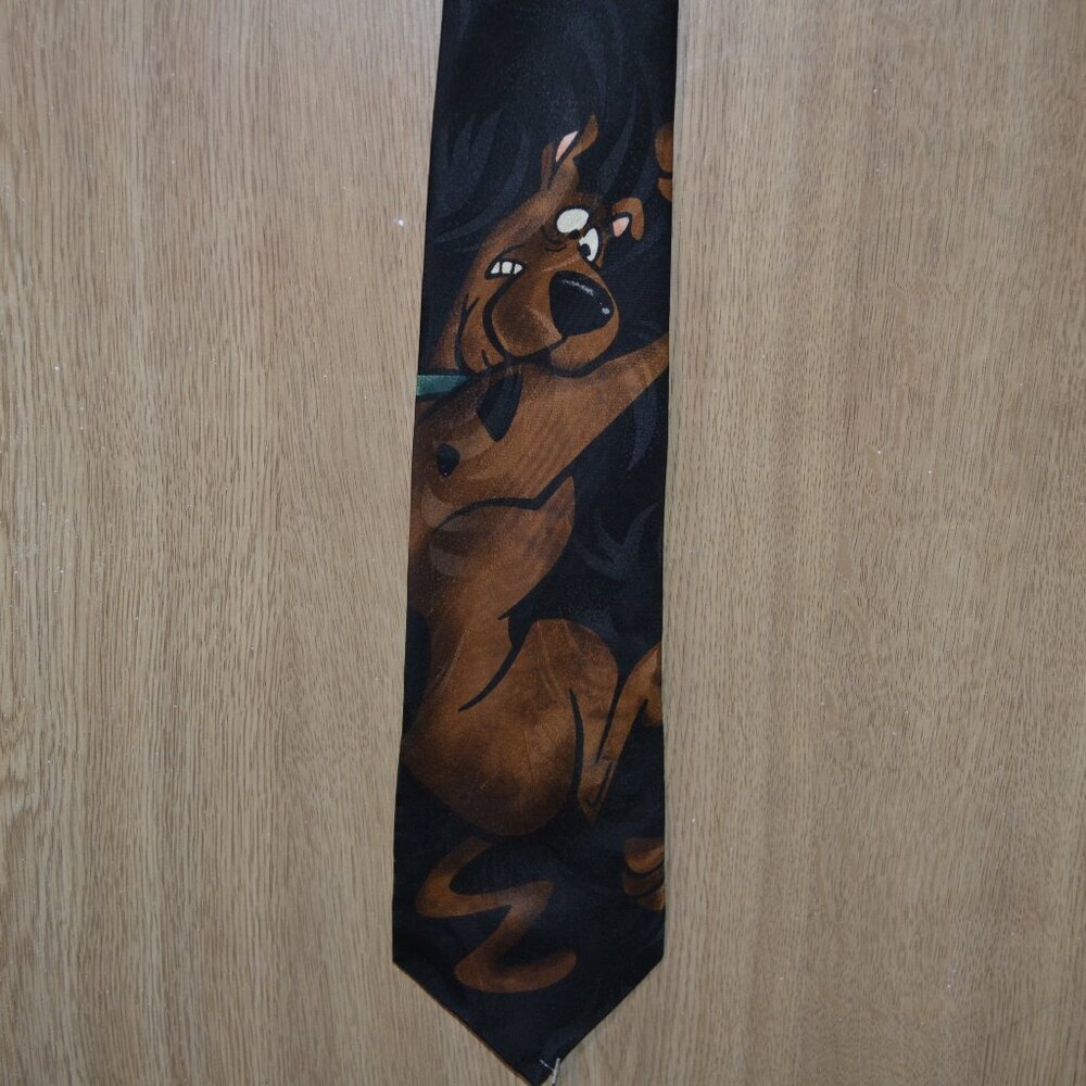 Vintage 1998 Cartoon Network Scooby Doo Novelty Dog 90's Business Neck Tie